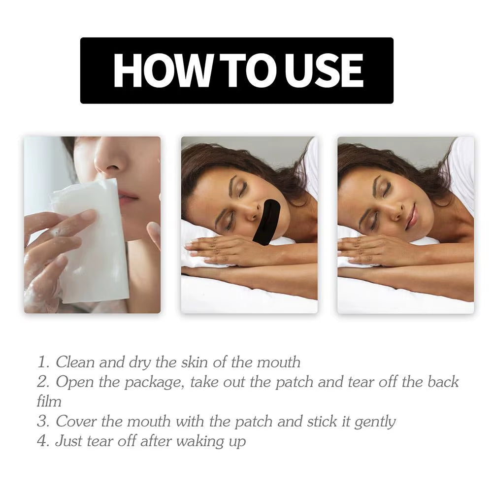 Stop Snoring Patch Nose Breathing Correction Improve Sleeping Promoting Better Breath Portable Night Sleep Mouth Orthosis Tape